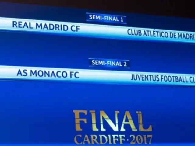 Así quedó el sorteo de las semifinales de la Champions League