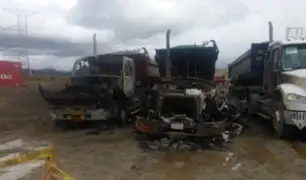 Cusco: investigan incendio de camiones de empresa Hudbay Minerals