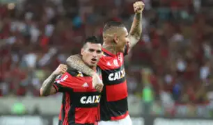 Flamengo venció 2-0 a Santos con gran actuación de Paolo Guerrero