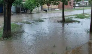 Calles y viviendas quedan inundadas por intensa lluvia en Bagua