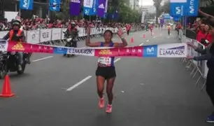 Maratón Lima 42k: Inés Melchor se impuso en la prueba de 10k