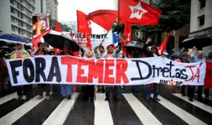 Brasil: manifestantes salen a las calles para pedir la salida de Temer