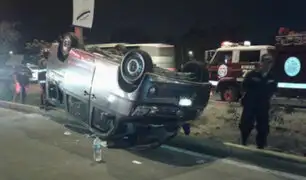 Minivan se despista y deja 10 heridos en autopista Ramiro Prialé