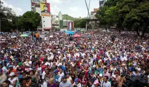 Venezuela: multitud marcha en defensa de los derechos humanos