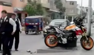 Ladrón resultó herido tras intentar robar una moto en San Martín de Porres