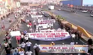 Así fueron las protestas en rechazo a la instalación del peaje Chillón a inicios de año