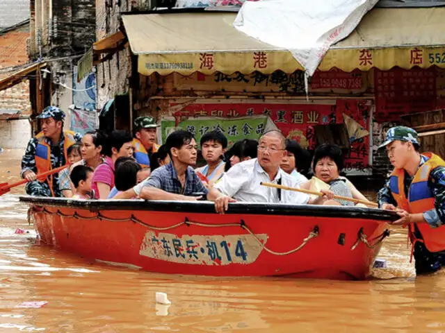 Se registran históricas inundaciones en el sur de China