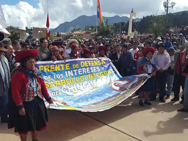 Cusco: Frente de Defensa de Chinchero anuncia huelga indefinida