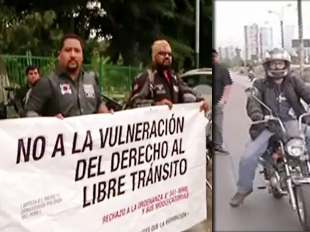 Motociclistas solicitan mesa de diálogo con la Municipalidad de Lima