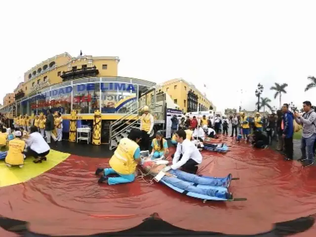 Panamericana te muestra el Simulacro Nacional de Sismo en impresionante video 360