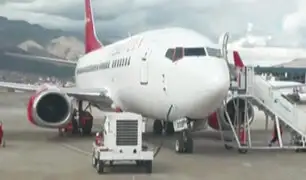 Cusco: avión detuvo su despegue por presentarse una falla mecánica