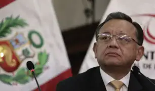 Contralor Edgar Alarcón rinde manifestación en Fiscalía Anticorrupción