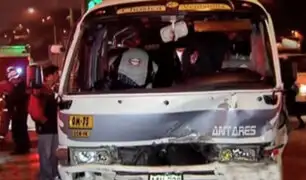 Conductor del ‘Chosicano’ fue detenido tras provocar accidente en Carretera Central
