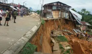 Loreto: varias casas resultaron dañadas por erosión de ribera del río Putumayo