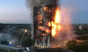 Inglaterra: 6 muertos y más de 70 heridos en incendio de torre residencial en Londres