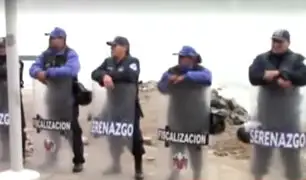 Barranco: serenos y fiscalizadores resguardan playa Los Yuyos tras paralización de obra