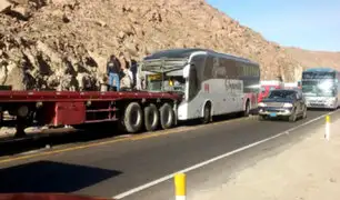 Arequipa: bus de la Gran Orquesta Internacional protagoniza cuádruple choque