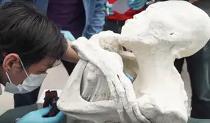 Nazca: científicos extranjeros estudian momia de supuesto extraterrestre