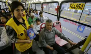Municipalidad de Lima realiza campaña para respetar asiento reservado