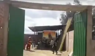 Trujillo: anciano muere en incendio de taller de pirotécnicos
