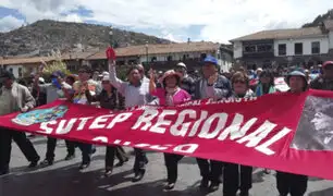 Cusco: docentes en huelga no llegaron a acuerdo con Minedu