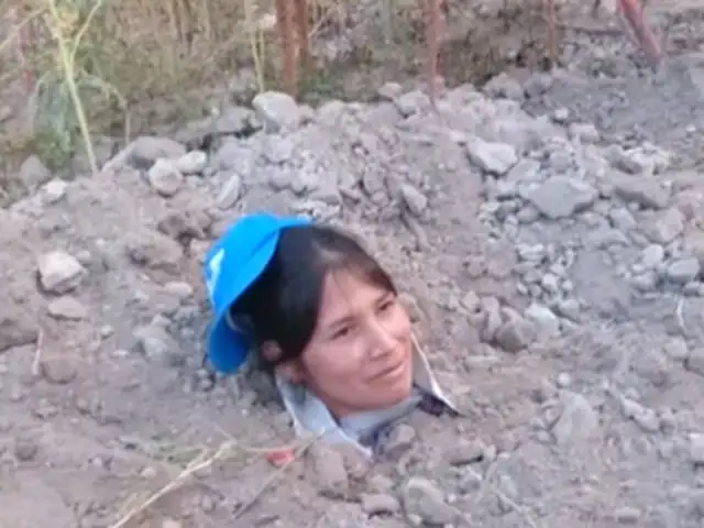Ayacucho: padre entierra a sus hijos en su vivienda tras conocer orden de desalojo