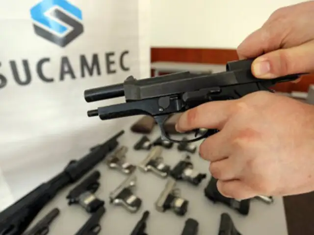 SUCAMEC incautará 144,889 armas de fuego con licencia vencida