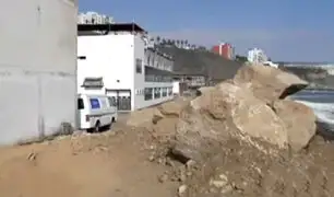 Barranco: construyen muro de contención para reforzar sede de Unidad de Salvataje