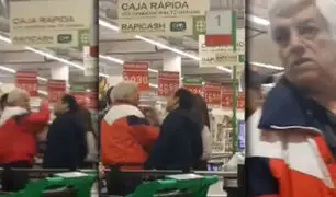 La Molina: mujer golpea e insulta a un adulto mayor en supermercado