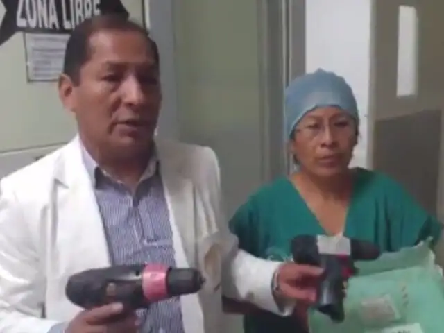 Huancayo: doctores operan con taladro de ferretería por falta de equipos