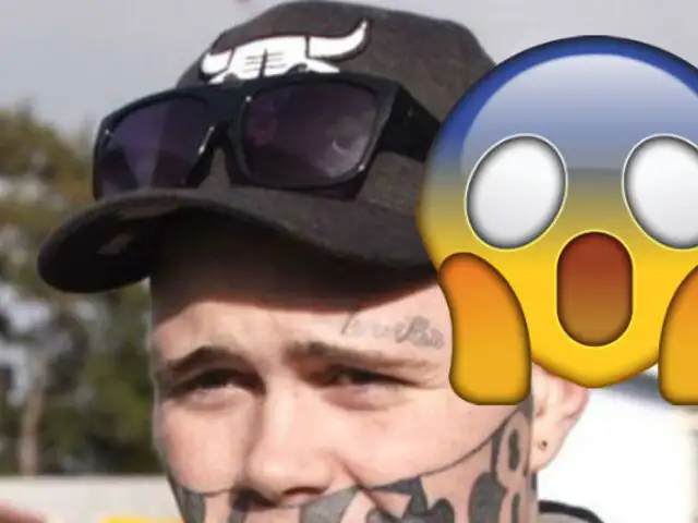 Se hizo este tatuaje en la cara y no encontró un solo trabajo, un insólito caso viral
