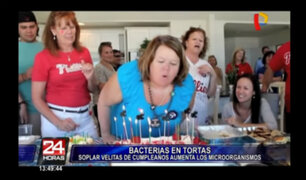 [VIDEO] Soplar las velas sobre el pastel podría provocar el contagio de enfermedades