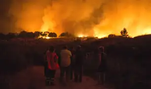 España: incendio forestal provoca estragos en localidad de Verín
