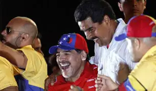 Maradona se ofrece como "soldado de Maduro para pelear por Venezuela"