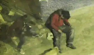 Pasco: cámara capta a ladrón golpeando a hombre ebrio