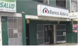 Policías investigan asalto a conocido banco en Santa Anita