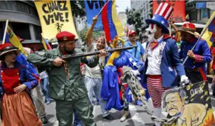 Venezuela: chavistas se movilizan en contra de Donald Trump