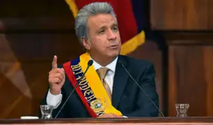 Presidente ecuatoriano afronta vergonzoso momento durante investidura a Piñera