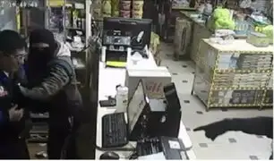 Cámara de seguridad captó robo frustrado en tienda de Huancayo