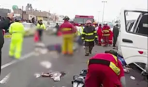 Panamericana Sur: accidente de tránsito deja 5 muertos y 18 personas heridas