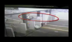 [VIDEO] Chofer ebrio causa estragos en el aeropuerto Jorge Chávez