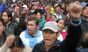 Protestas de maestros bloqueó carreteras del centro y sur de Lima