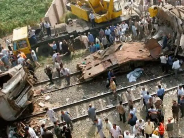 Egipto: choque de trenes deja 36 muertos y más de 120 heridos