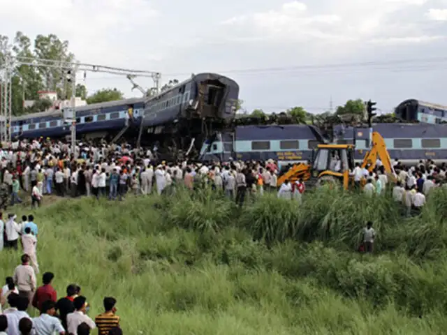 Accidente de trenes en la India deja 37 muertos y decenas de heridos
