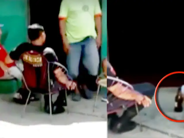 Iquitos: policía uniformado es grabado tomando cerveza en plena calle