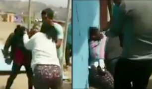 Chimbote: dos mujeres se pelean por terreno frente a niños