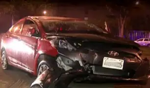 Ate: conductor resultó herido tras aparatoso accidente vehicular