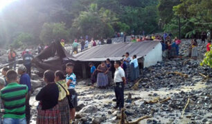 Dos muertos y ocho heridos tras alud en Guatemala