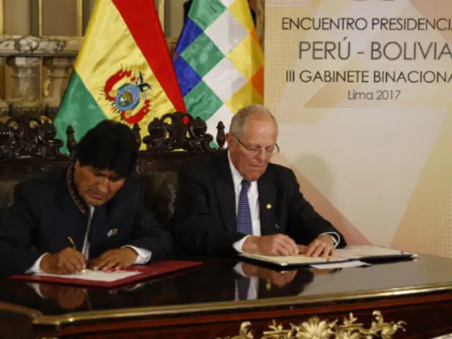 Perú y Bolivia firman acuerdos tras concluir III Gabinete Binacional