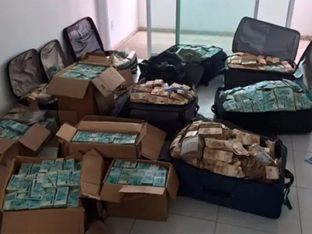 Encuentran maletas y cajas llenas de dinero en casa de exministro brasileño